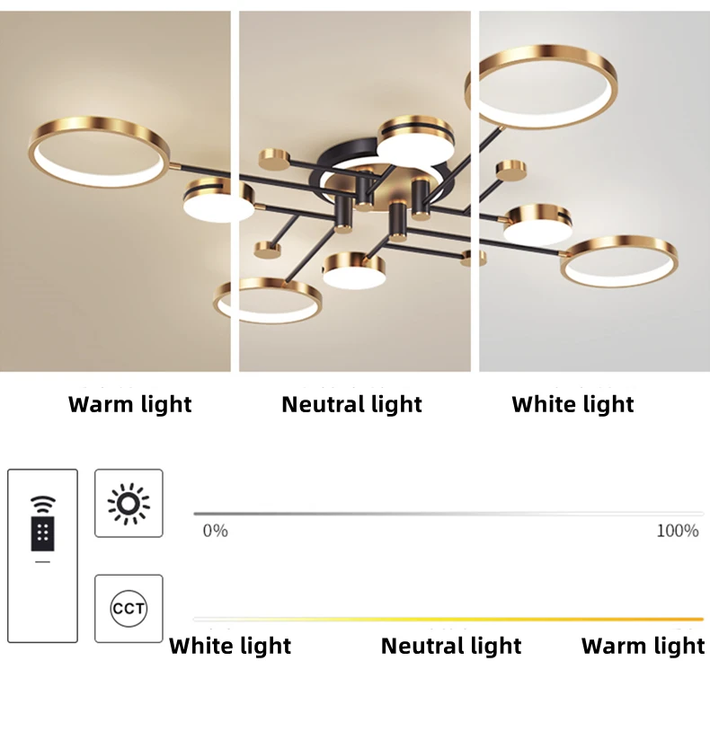 Modern Led Pendant Ceiling Chandelier Light Lighting For Living Dining Bedroom